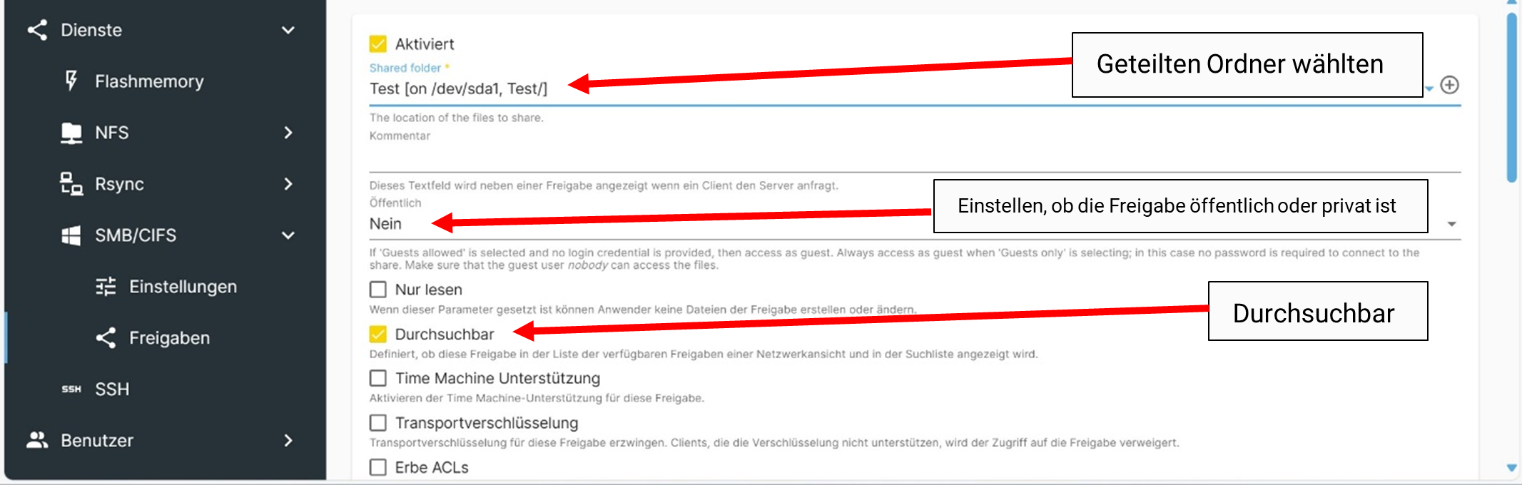 Button, um Benutzer zu erstellen